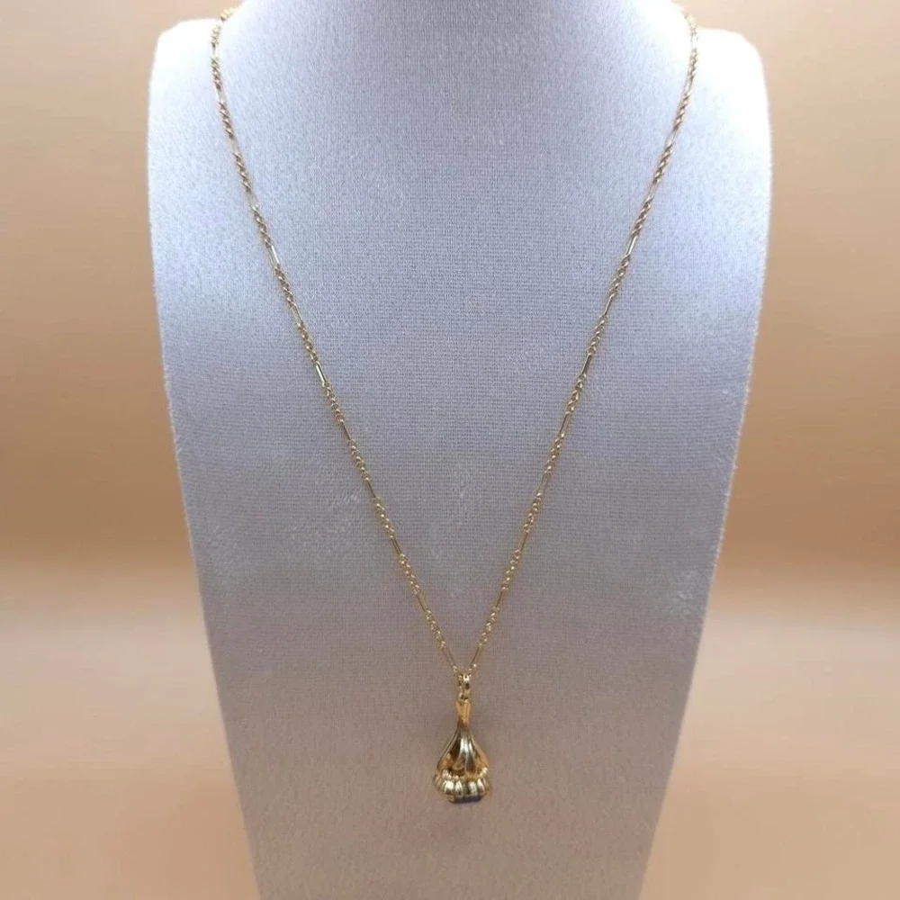 Madewell Gold and blue lapis‎ lazuli necklace